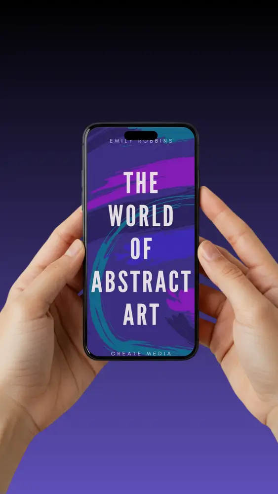 Black and Purple Modern Hand Holding Phone Mockup Your Story (1)